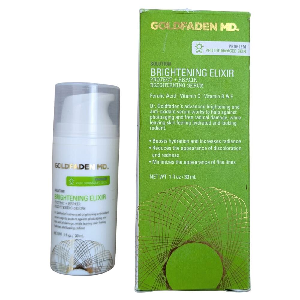 Goldfaden MD Brightening Elixir Protect + Repair Serum Antioxidant 1oz NEW